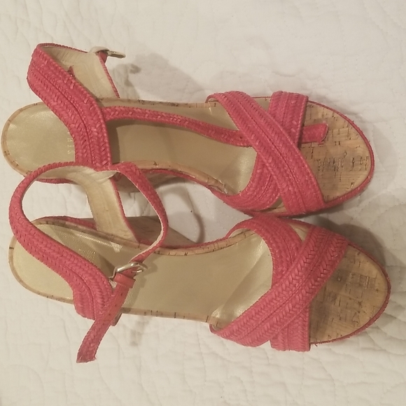 Stuart Weitzman Women's Wedge Shoes...red, size 10